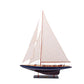 SHAMROCK DARK BLUE & BROWN PAINTED | Museum-quality | Fully Assembled Wooden Model boats For Wholesale