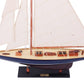 SHAMROCK DARK BLUE & BROWN PAINTED | Museum-quality | Fully Assembled Wooden Model boats For Wholesale