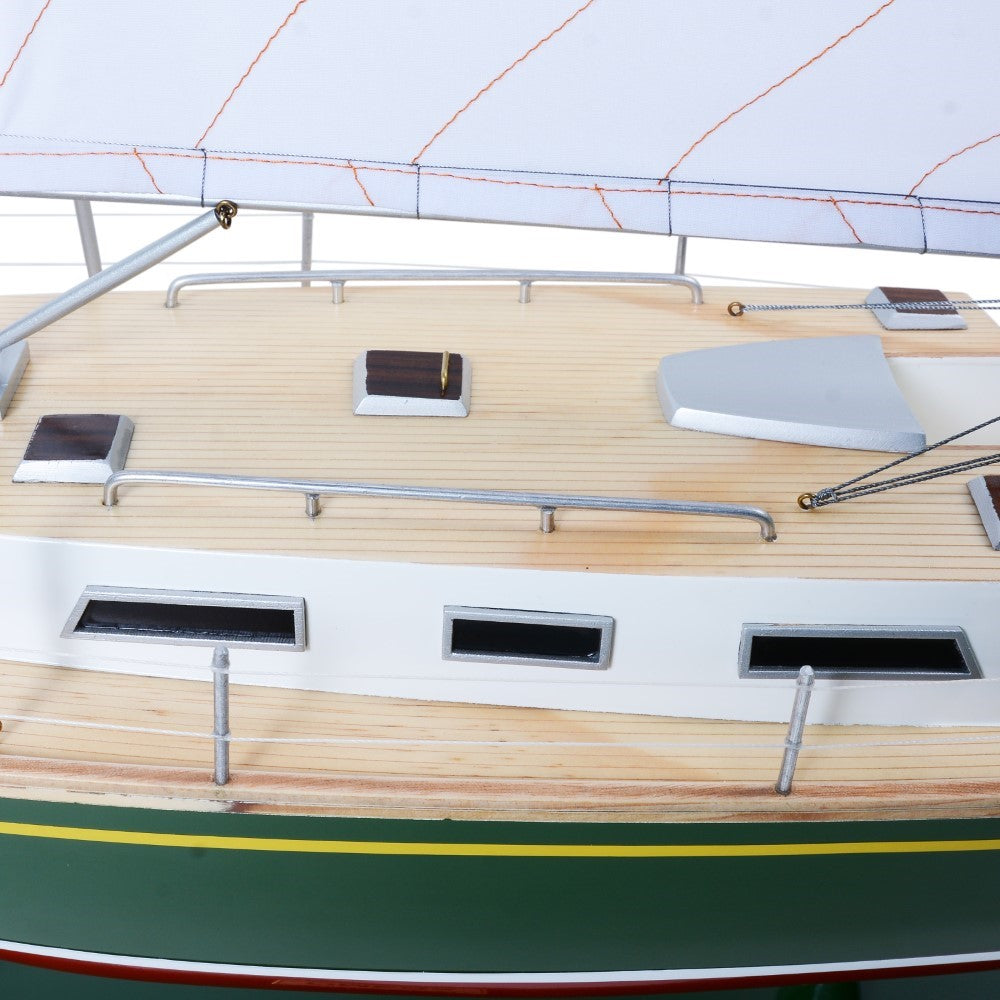 OMEGA Model Yacht 46 PAINTED | Museum-quality | Fully Assembled Wooden Ship Model For Wholesale
