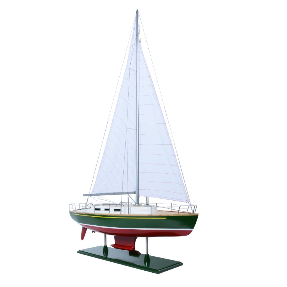OMEGA Model Yacht 46 PAINTED | Museum-quality | Fully Assembled Wooden Ship Model For Wholesale