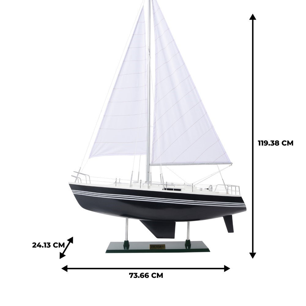 VICTORY YACHT PAINTED Model Yacht | Fully Assembled Wooden Ship Model For Wholesale