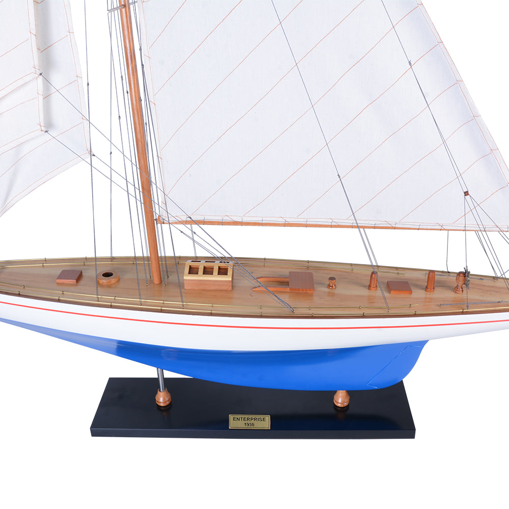 Enterprise Painted XLarge Sailboat Schooner Yacht Model
