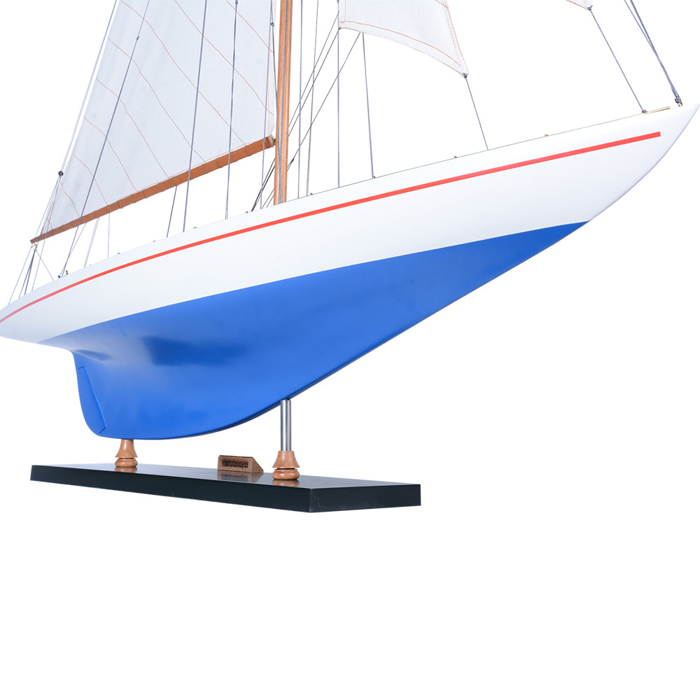 Enterprise Painted XLarge Sailboat Schooner Yacht Model