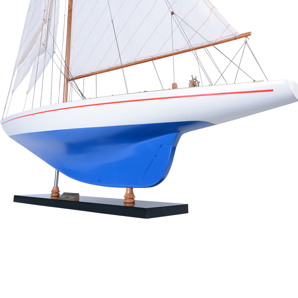 Enterprise Painted XLarge Sailboat Schooner Yacht Model