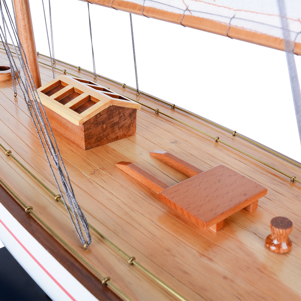 Enterprise Painted XLarge Sailboat Schooner Yacht Model