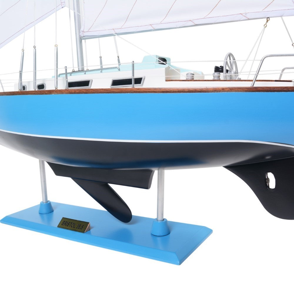 BRISTOL 35.5 Model Yacht | Partially Assembled Wooden Yacht Model For Wholesale