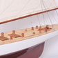 USS Constellation Painted Large Sailboat Schooner Yacht Model L81cm