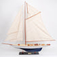 Defender Painted Model Yacht Large | Fully Assembled Wooden Ship Model For Wholesale