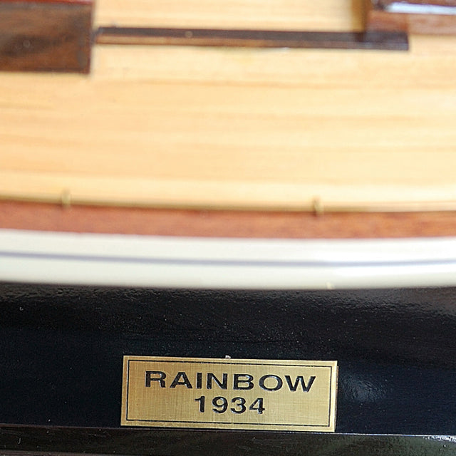 RAINBOW PAINTED LARGE | Museum-quality Cruiser| Fully Assembled Wooden Model Ship For Wholesale