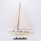 COLUMBIA PAINTED MODEL YACHT MEDIUM | Fully Assembled Wooden Ship Model For Wholesale