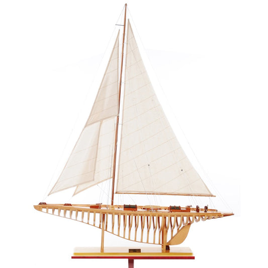 SHAMROCK (SEE THROUGH) XLARGE Model Yacht | Museum-quality | Partially Assembled Wooden Yacht Model For Wholesale