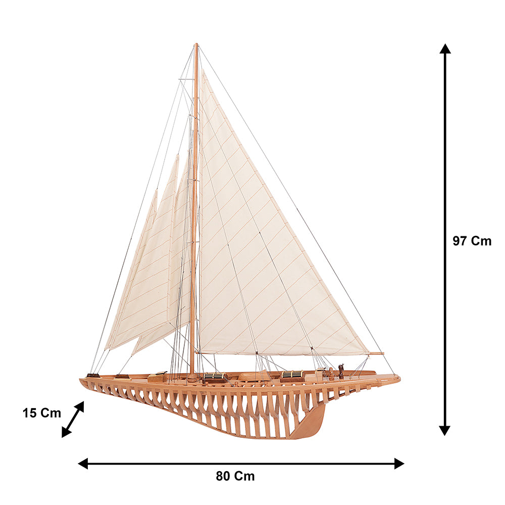 Y224 - Shamrock Open Hull L80 Sailboat Model