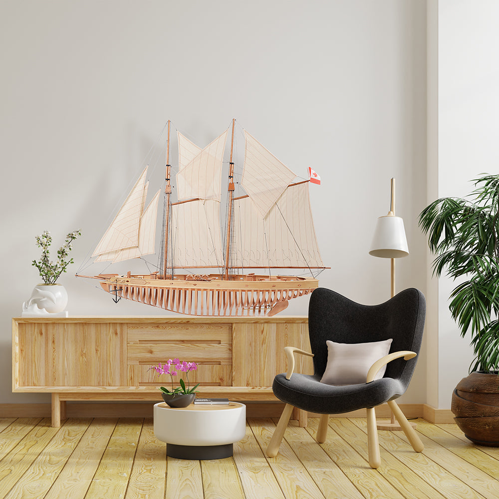 Y225 - Bluenose Open Hull Xlarge L101 Sailboat Model