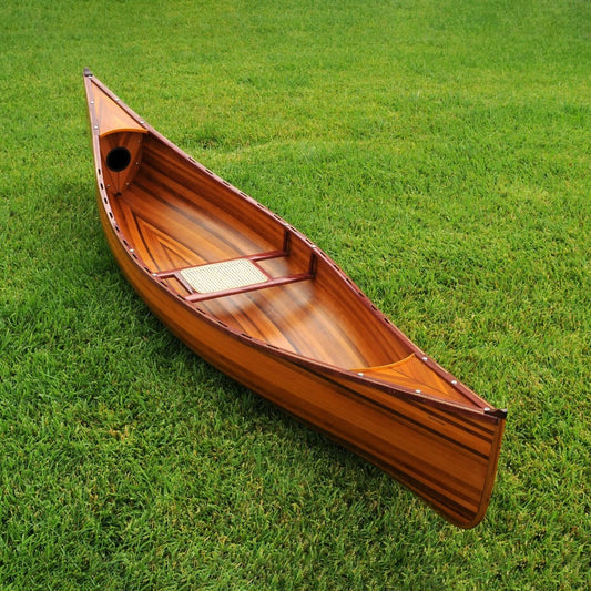 WOODEN CANOE 10 FT | Museum-quality | Fully Assembled Wooden Ship Model