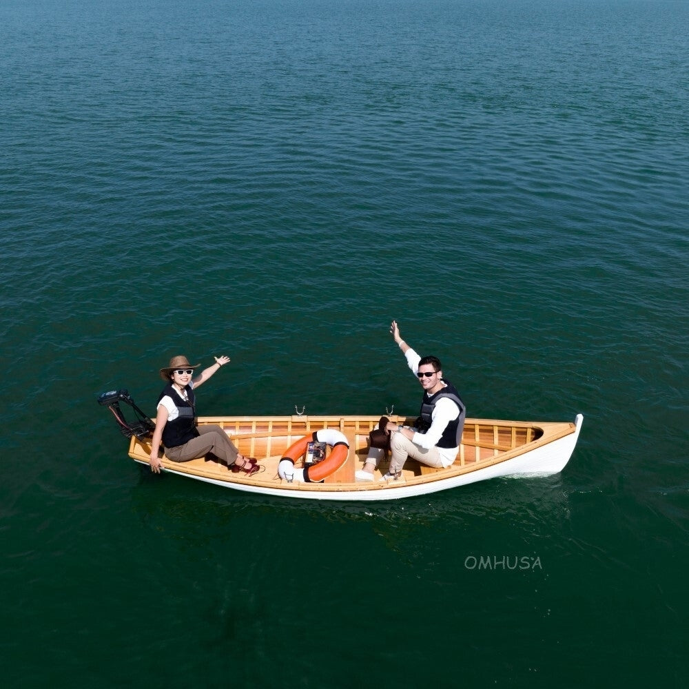 CLINKER BUILT WHITEHALL ROW BOAT 12 FEET | WOODEN BOAT | CANOE | KAYAK | GONDOLA | DINGHY For Wholesale