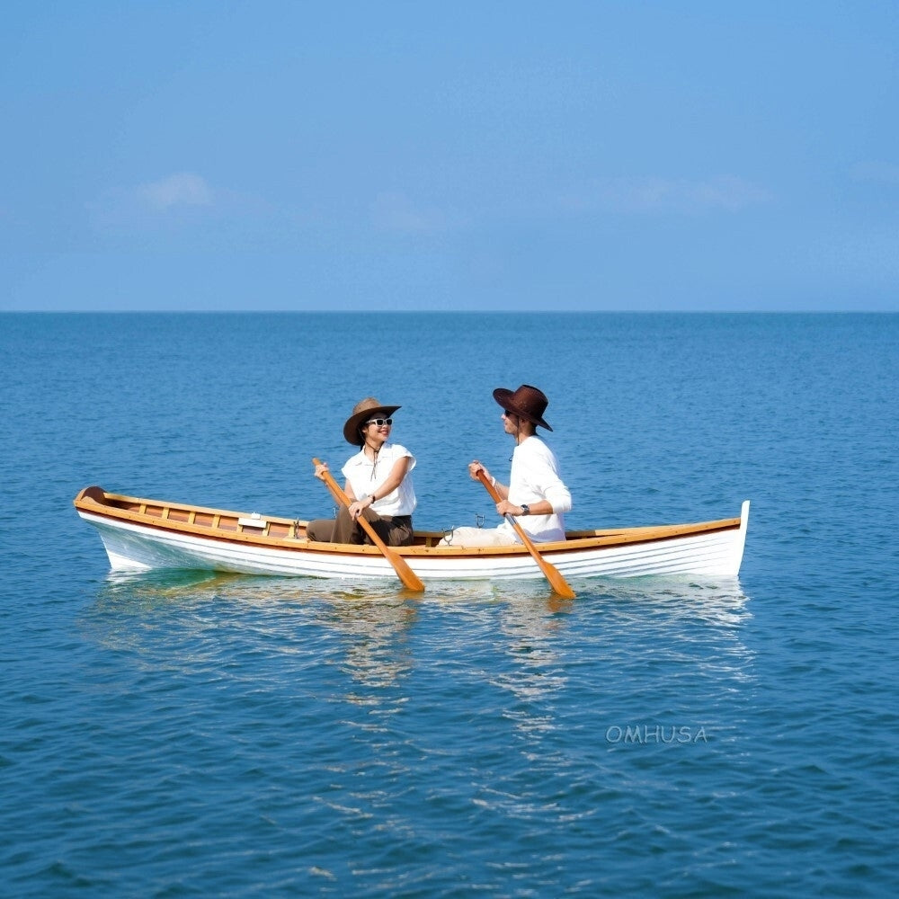 CLINKER BUILT WHITEHALL ROW BOAT 12 FEET | WOODEN BOAT | CANOE | KAYAK | GONDOLA | DINGHY For Wholesale
