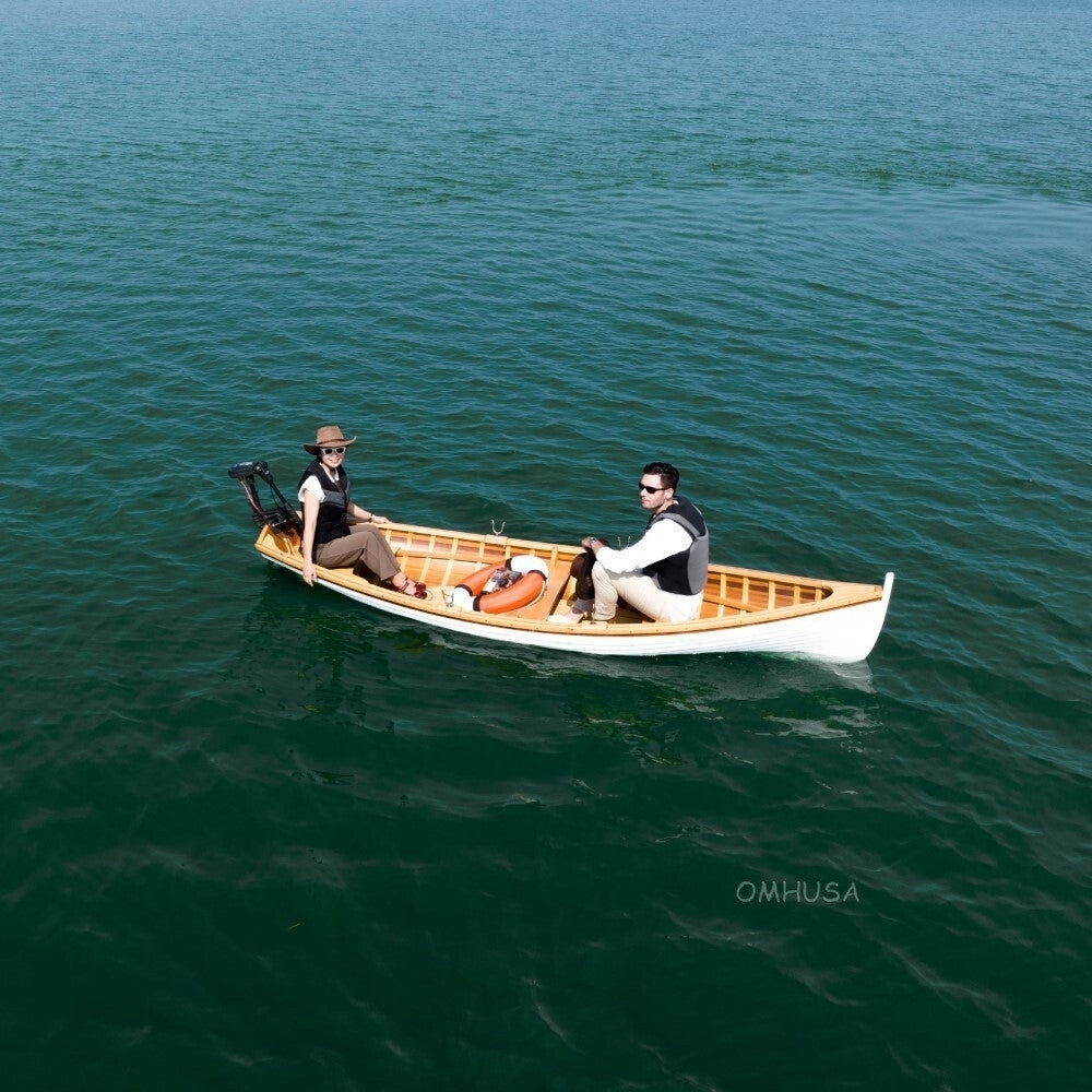 CLINKER BUILT WHITEHALL ROW BOAT 12 FEET | WOODEN BOAT | CANOE | KAYAK | GONDOLA | DINGHY For Wholesale