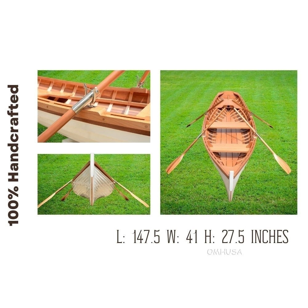 CLINKER BUILT WHITEHALL ROW BOAT 12 FEET | WOODEN BOAT | CANOE | KAYAK | GONDOLA | DINGHY For Wholesale