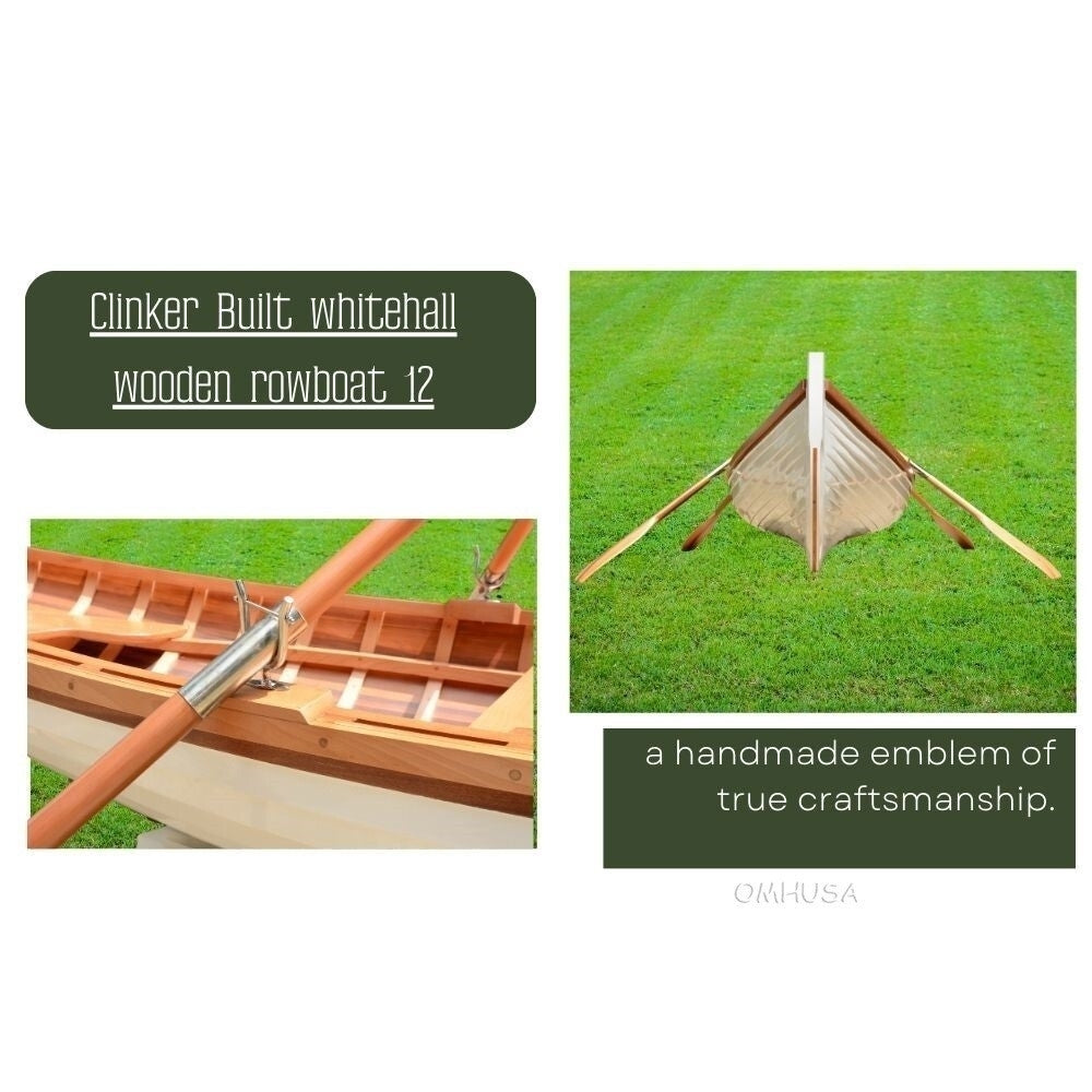 CLINKER BUILT WHITEHALL ROW BOAT 12 FEET | WOODEN BOAT | CANOE | KAYAK | GONDOLA | DINGHY For Wholesale