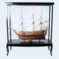 HMS VICTORY MODEL SHIP 56L WITH DISPLAY CASE XL NO GLASS | High-quality | Fully Assembled Wooden Ship Models