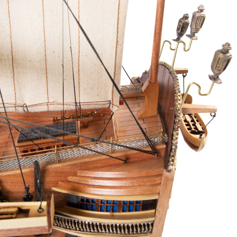 HMS VICTORY MODEL SHIP LARGE WITH FLOOR DISPLAY CASE | High-quality | Fully Assembled Wooden Ship Models