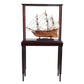 HMS VICTORY MODEL SHIP SMALL WITH DISPLAY CASE | High-quality | Fully Assembled Wooden Ship Models