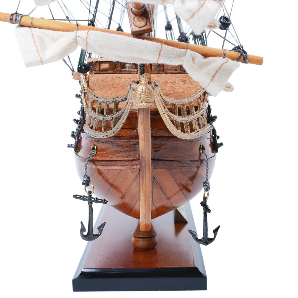 HMS VICTORY MODEL SHIP SMALL WITH DISPLAY CASE | High-quality | Fully Assembled Wooden Ship Models