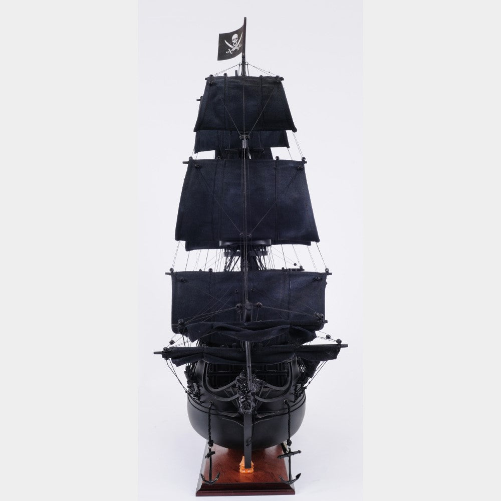 BLACK PEARL PIRATE SHIP MODEL SHIP LARGE WITH TABLE TOP DISPLAY CASE | High-quality | Fully Assembled Wooden Ship Models