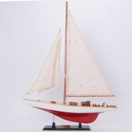 Ranger Painted Model Yacht Large | Fully Assembled Wooden Ship Model For Wholesale
