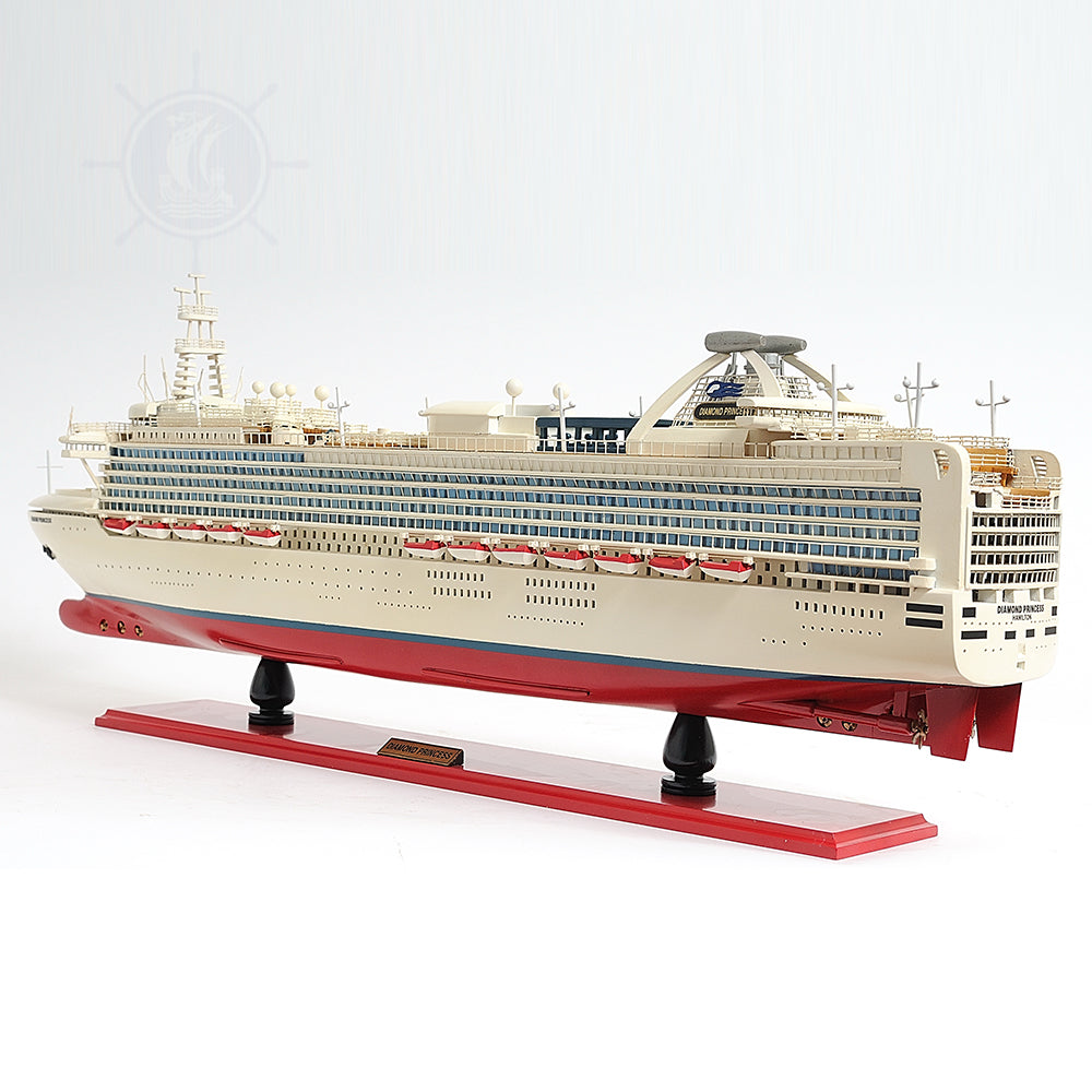 DIAMOND PRINCESS CRUISE SHIP MODEL | Museum-quality Cruiser| Fully Assembled Wooden Model Ship For Wholesale