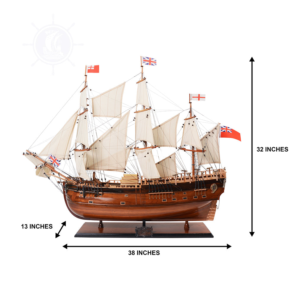 HMS Endeavour Historic Ship Model| MUSEUM-QUALITY