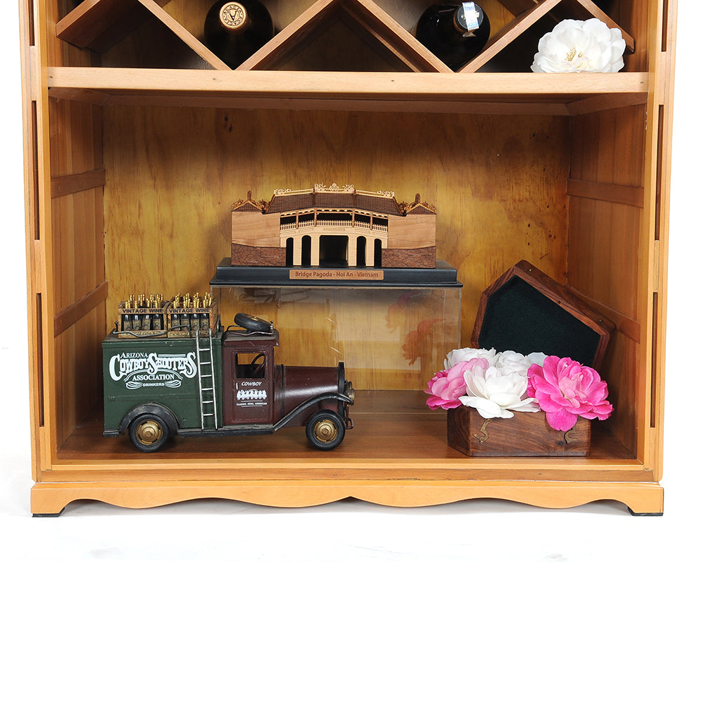 CANOE WINE SHELF | Museum-quality | Fully Assembled Wooden Ship Model For Wholesale