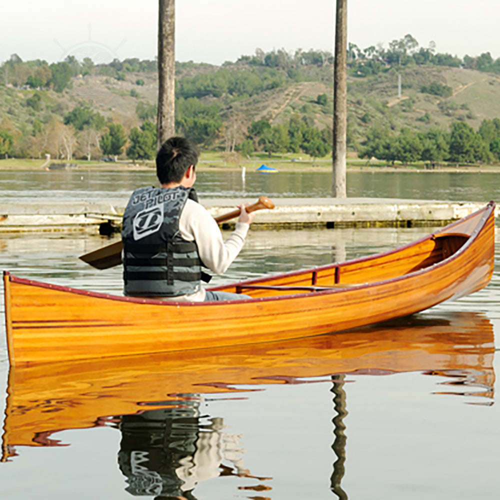 REAL CANOE 18' L545 | Wooden Kayak |  Boat | Canoe with Paddles for fishing and water sports For Wholesale