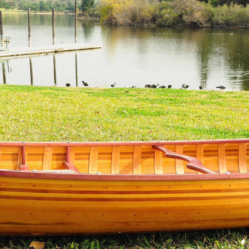 CANOE WITH RIBS CURVED BOW 12 FEET | Wooden Kayak |  Boat | Canoe with Paddles for fishing and water sports For Wholesale