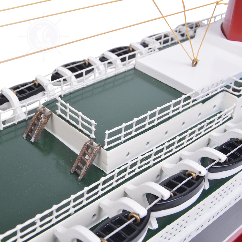 SS UNITED STATES CRUISE SHIP MODEL | High-quality Cruiser| Fully Assembled Wooden Model Ship For Wholesale