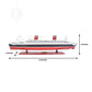 SS UNITED STATES CRUISE SHIP MODEL | High-quality Cruiser| Fully Assembled Wooden Model Ship For Wholesale