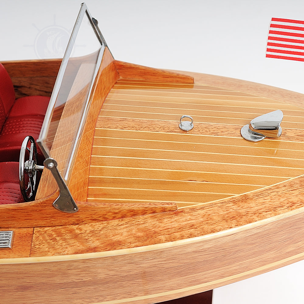 CHRIS CRAFT RUNABOUT MODEL BOAT L80 | Museum-quality | Fully Assembled Wooden Model boats For Wholesale