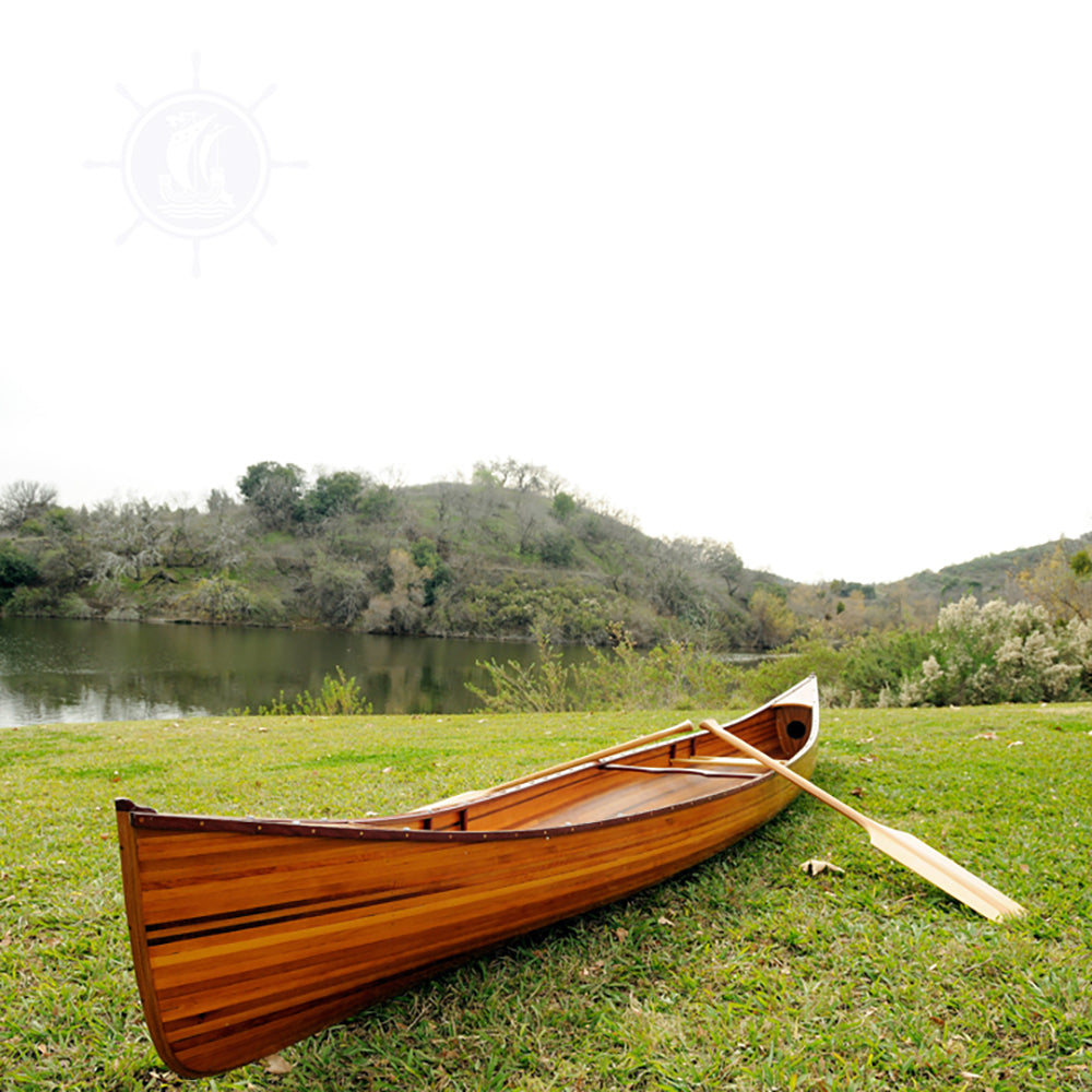 REAL CANOE 16 | Wooden Kayak | Boat | Canoe with Paddles for fishing and water sports For Wholesale