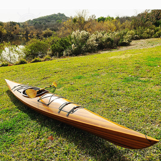 SINGLE KAYAK | Wooden Kayak |  Boat | Canoe with Paddles for fishing and water sports For Wholesale