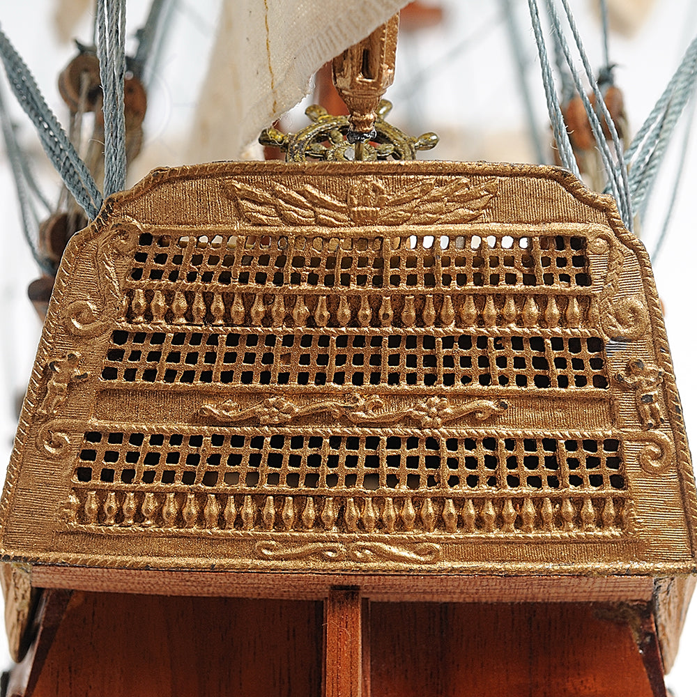 HMS VICTORY MODEL SHIP SMALL WITH DISPLAY CASE | Museum-quality | Fully Assembled Wooden Ship Models