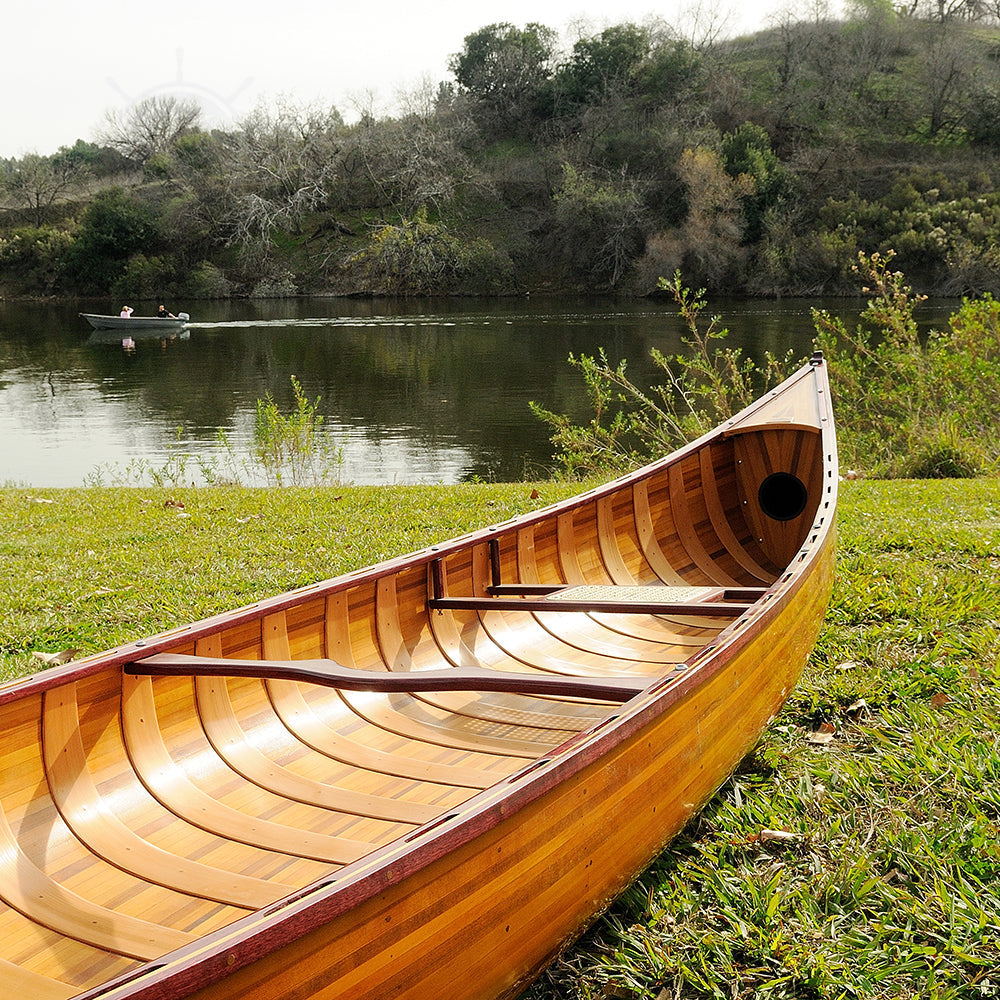 CANOE WITH RIBS 16' | Wooden Kayak | Boat | Canoe with Paddles for fishing and water sports For Wholesale