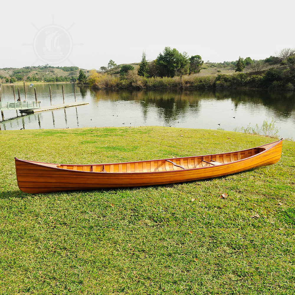 CANOE WITH RIBS 16' | Wooden Kayak | Boat | Canoe with Paddles for fishing and water sports For Wholesale