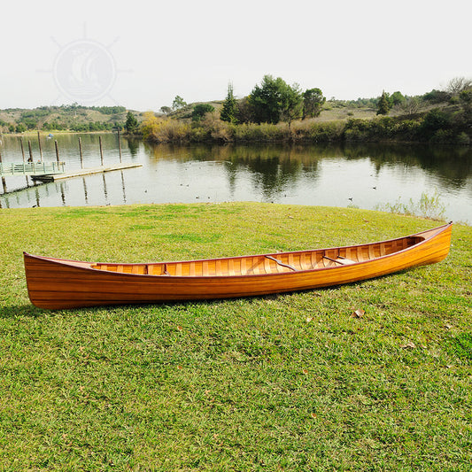CANOE WITH RIBS 16' | Wooden Kayak |  Boat | Canoe with Paddles for fishing and water sports For Wholesale
