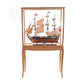DISPLAY CASE BEECH TIMBER COLOR WITH LEGS | HIGH QUALITY DISPLAY CASE FOR MODEL SHIP | Multi sizes and style available For Wholesale