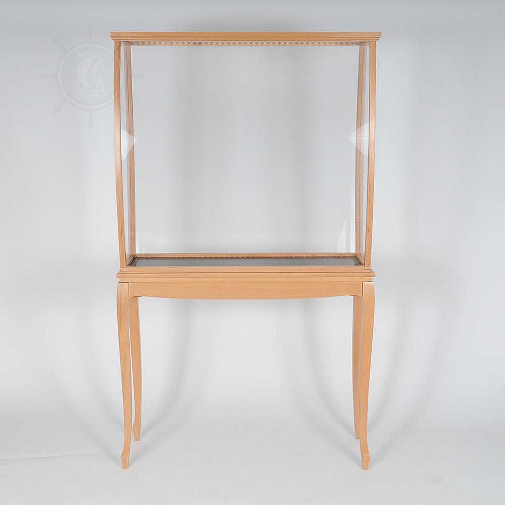 DISPLAY CASE BEECH COLOR WITH LEGS & LIGHTS | HIGH QUALITY DISPLAY CAS ...