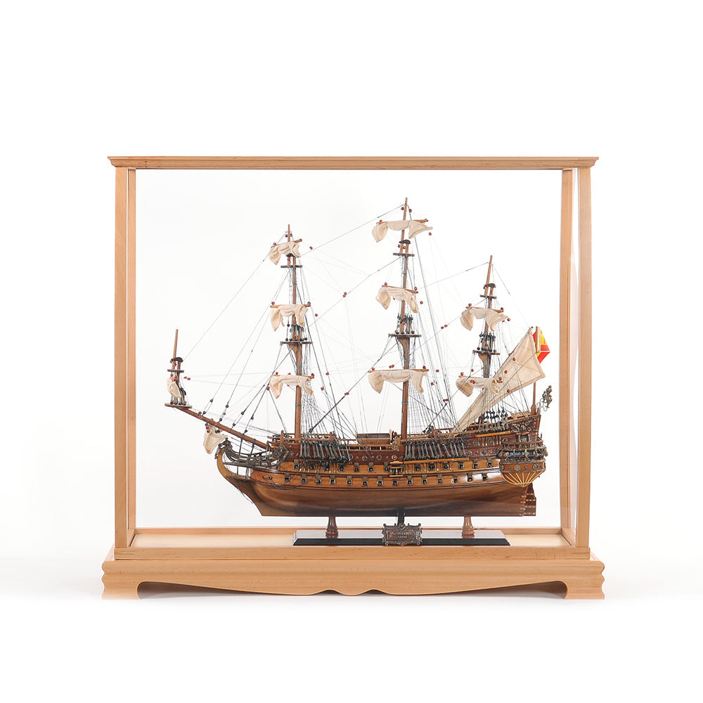 DISPLAY CASE FOR L60 SHIP LARGE UNPAINT (NO LEG) | HIGH QUALITY DISPLAY CASE FOR MODEL SHIP | Multi sizes and style available For Wholesale