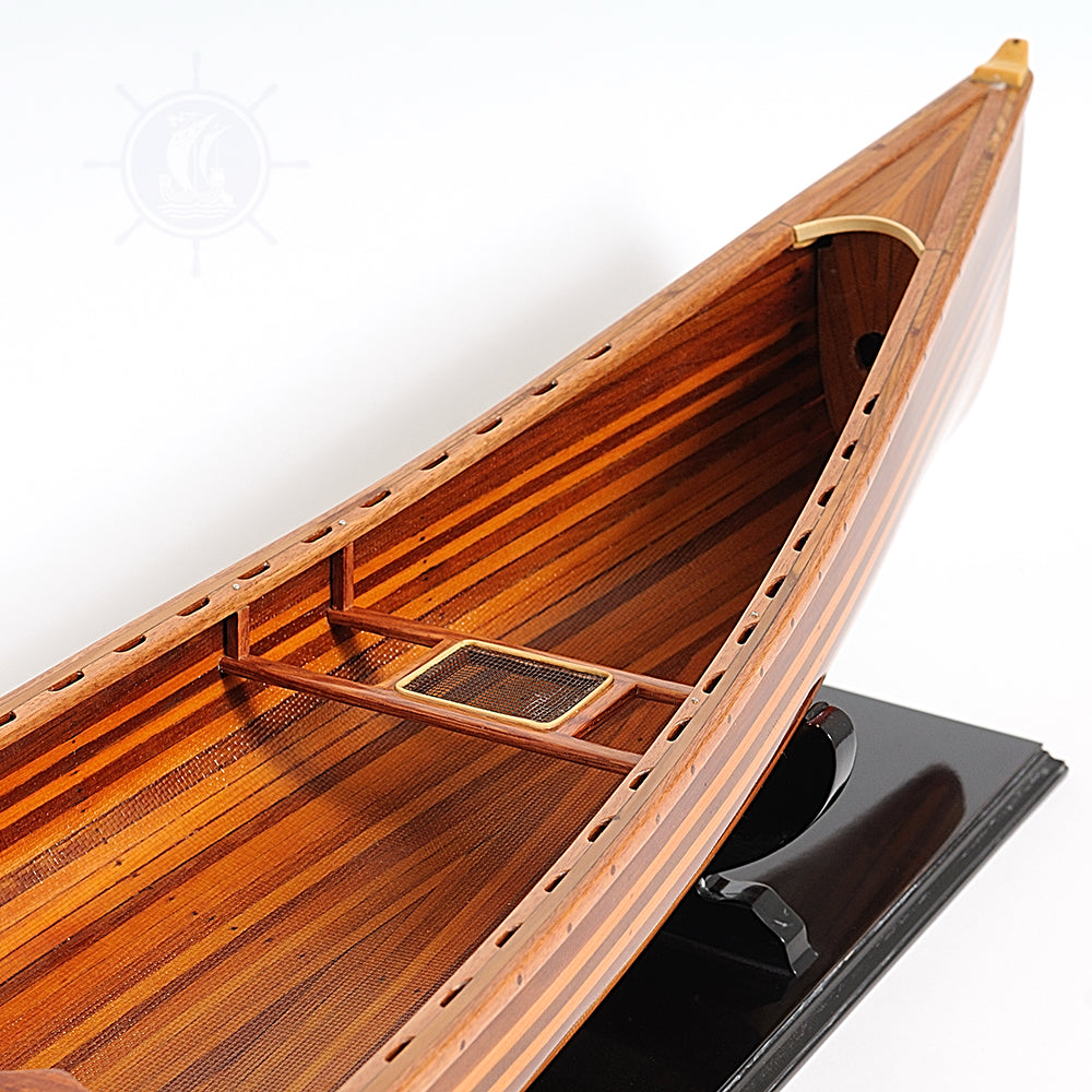 CANADIAN CANOE MODEL BOAT L110 | Museum-quality | Fully Assembled Wooden Model boats For Wholesale