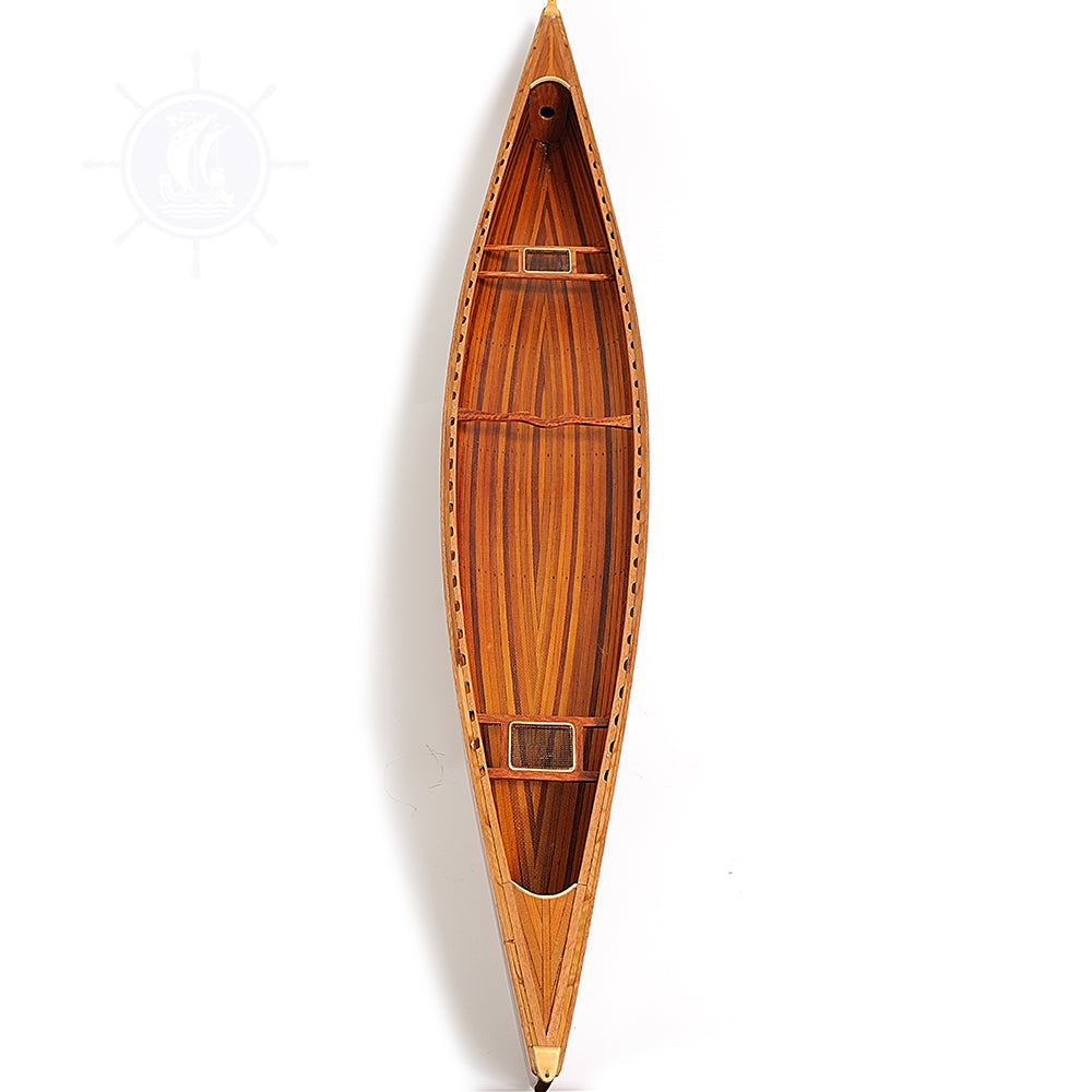 CANADIAN CANOE MODEL BOAT L110 | Museum-quality | Fully Assembled Wooden Model boats For Wholesale