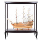 HMS VICTORY MODEL SHIP 56L WITH DISPLAY CASE XL NO GLASS | Museum-quality | Fully Assembled Wooden Ship Models