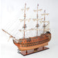 HMS VICTORY MODEL SHIP 56L WITH DISPLAY CASE XL NO GLASS | Museum-quality | Fully Assembled Wooden Ship Models